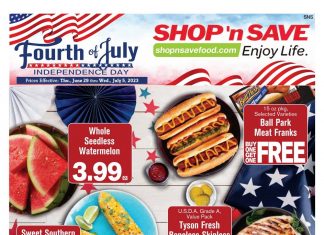 SHOP ‘n SAVE Weekly Ad June 29 – July 05, 2023 (Independence Day Promotion Included)