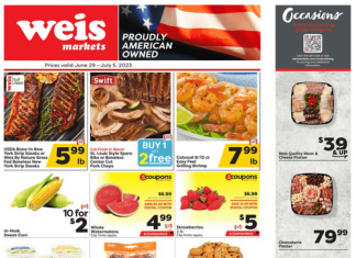 Weis Markets Weekly Sale June 29 – Jul 05, 2023 (Independence Day Promotion Included)