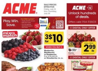 ACME Weekly Ad July 14 – July 20, 2023