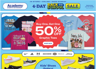 Academy Sports + Outdoors Four-Day Ad July 20 – July 23, 2023