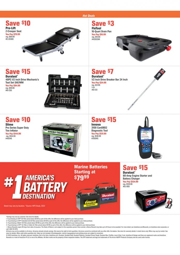 AutoZone Monthly Ad July 25 Aug 21, 2023