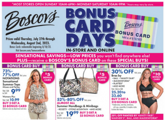 Boscov’s Weekly Ad Jul 27 – Aug 02, 2023