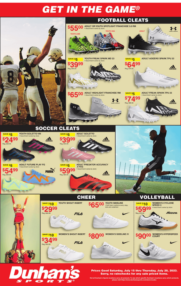 Dunham's Sports Weekly Flyer Jul 15 Jul 20, 2023