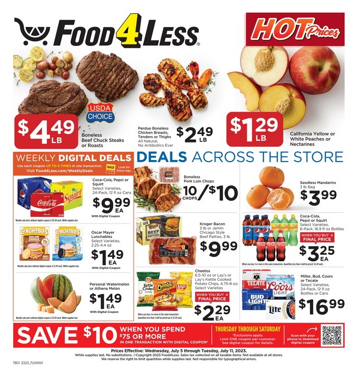 Food 4 Less Weekly Ad July 05 July 11, 2023