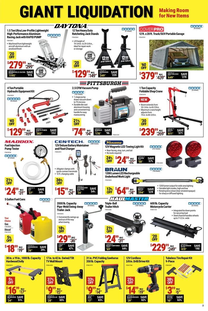 Harbor Freight Giant Liquidation Sale July 24 July 30, 2023