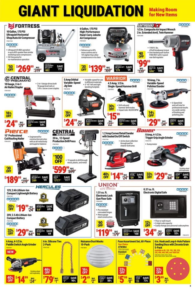 Harbor Freight Giant Liquidation Sale July 24 July 30, 2023