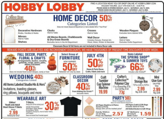 Hobby Lobby Weekly Ad Jul 02 – Jul 08, 2023