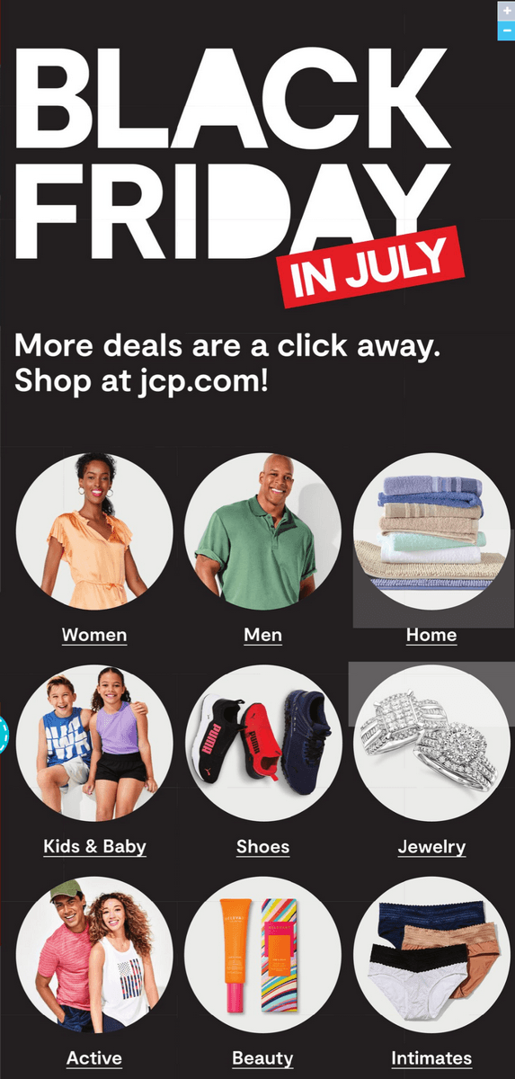 JCPenney Black Friday Deals In July Ad Jul 17 Jul 23, 2023
