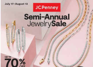 JCPenney Semi-Annual Jewlery Ad July 17 – Aug 13, 2023