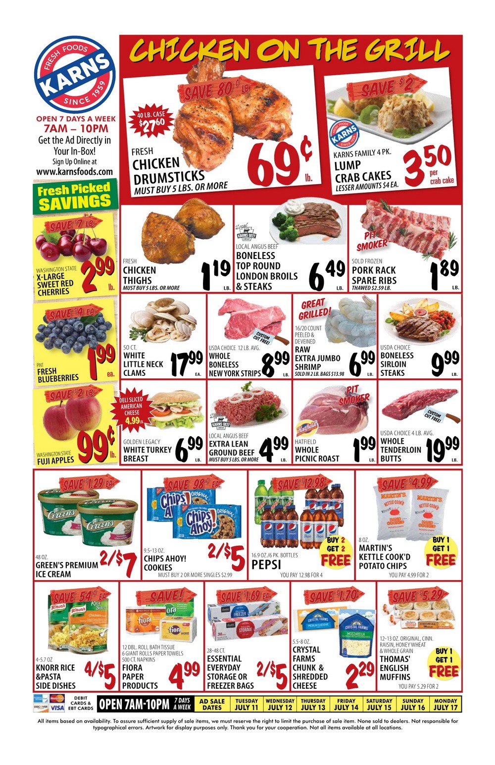 Karns Quality Foods Weekly Ad Jul 11 Jul 17, 2023