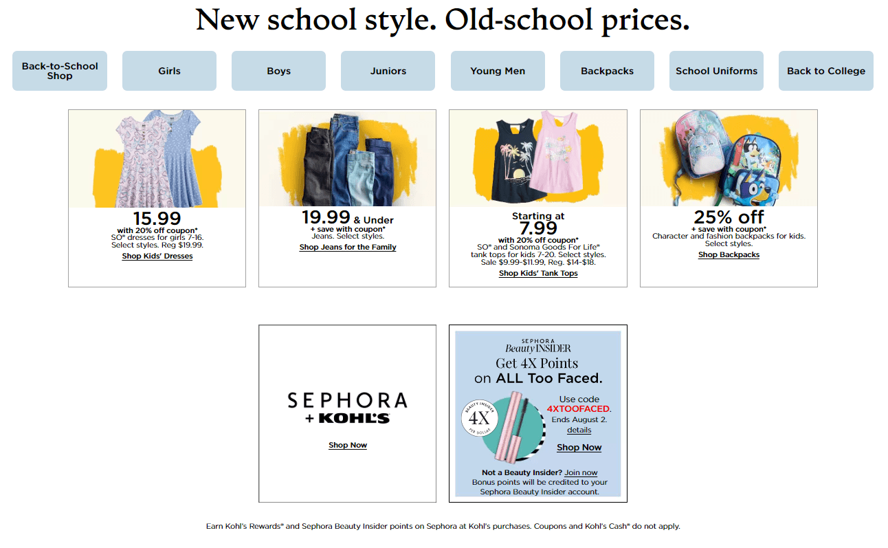 Kohl's Coupon Ad Until Aug 02, 2023