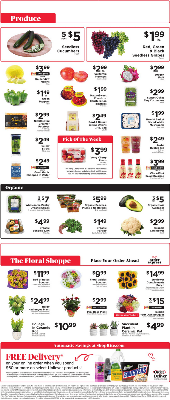 ShopRite Weekly Flyer July 14 July 20, 2023