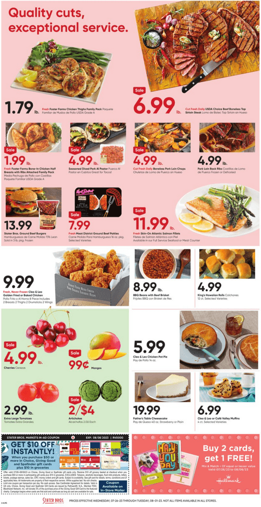 Stater Bros Weekly Ad Jul 26 Aug 01, 2023