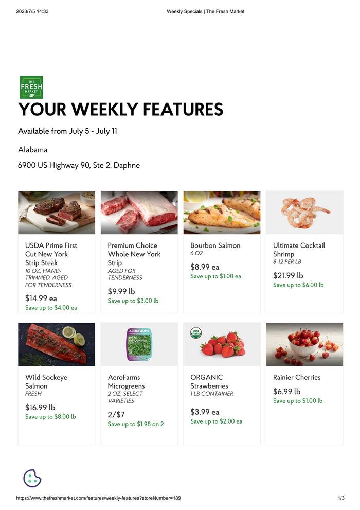 The Fresh Market Weekly Ad July 05 July 11, 2023
