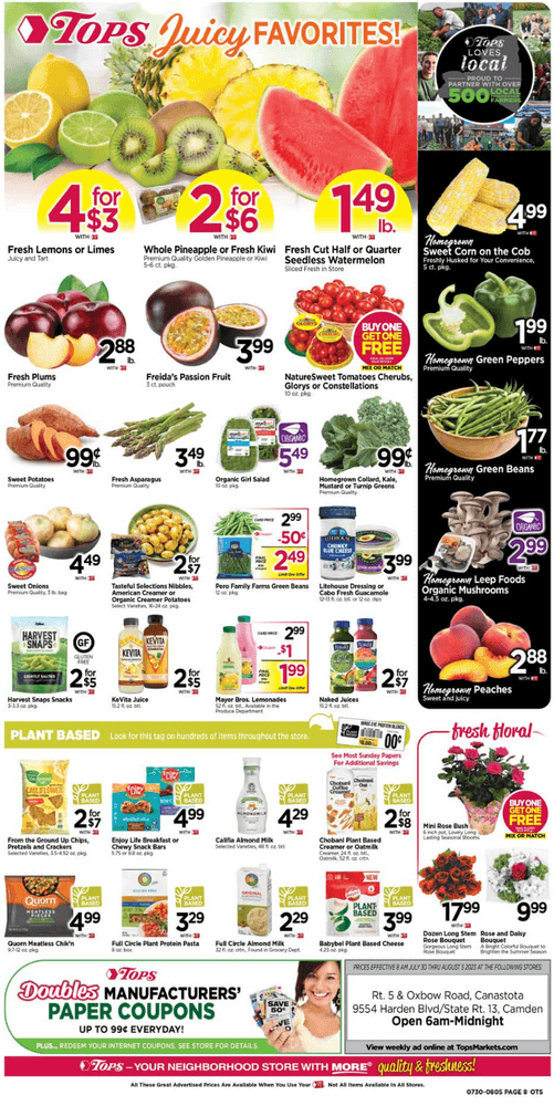 Tops Weekly Ad Jul 30 Aug 05, 2023