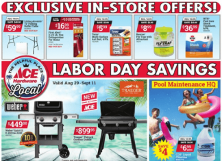 ACE Hardware Labor Day Saving Ad Aug 29 – Sep 11, 2023