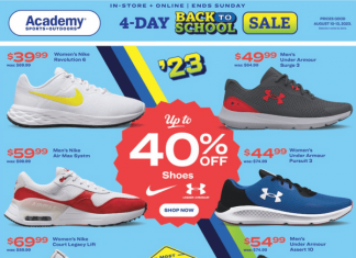Academy Sports + Outdoors Ad Aug 10 – Aug 14, 2023