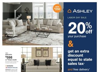Ashley Furniture HomeStore Labor Day Sale Aug 08 – Sep 04, 2023