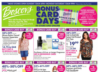 Boscov’s Weekly Ad Aug 03 – Aug 06, 2023
