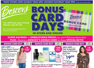 Boscov’s Weekly Ad Aug 07 – Aug 09, 2023