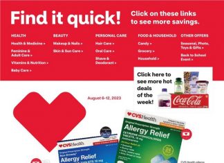 CVS Weekly Ad Aug 06 – Aug 12, 2023