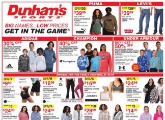 Dunham’s Sports Weekly Ad Aug 26 – Aug 31, 2023