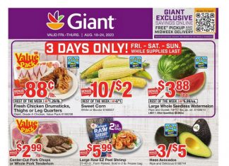 Giant Food Weekly Ad Aug 18 – Aug 24, 2023