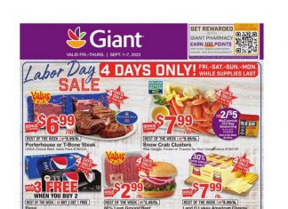 Giant Food Weekly Flyer Sep 01 – Sep 07, 2023 (Labor Day Promotion Included)