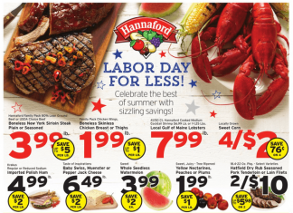 Hannaford Weekly Ad Aug 27 – Sep 02, 2023 (Labor Day Promotion Included)