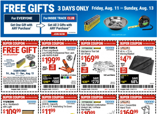 Harbor Freight Coupon Sale Aug 11 – Aug 13, 2023