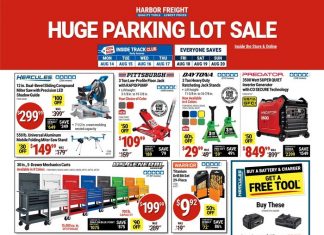 Harbor Freight Huge Parking Lot Sale Aug 14 – Aug 20, 2023