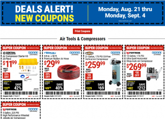 Harbor Freight Coupon Sale Aug 21 – Sep 04, 2023