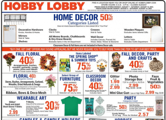 Hobby Lobby Weekly Ad Aug 06 – Aug 12, 2023
