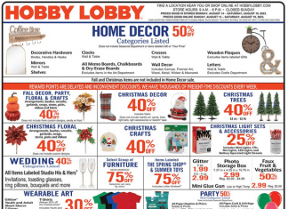 Hobby Lobby Weekly Ad Aug 14 – Aug 19, 2023