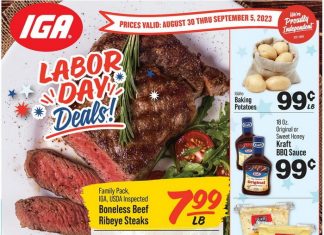 IGA Weekly Ad Aug 30 – Sep 05, 2023 (Labor Day Promotion Included)