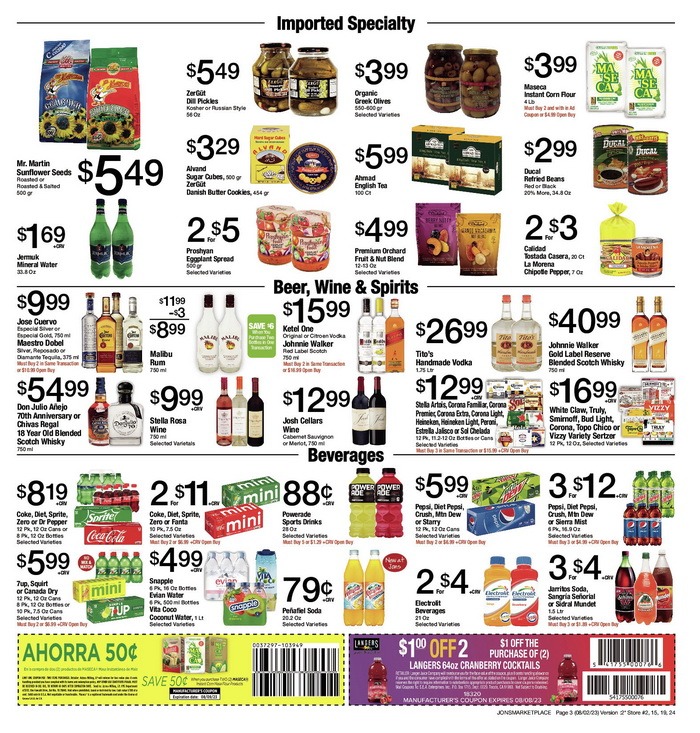 Jons Weekly Ad Aug 02 Aug 08, 2023