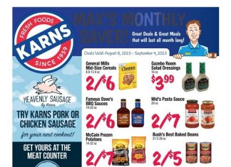Karns Quality Foods Monthly Ad Aug 08 – Sep 04, 2023