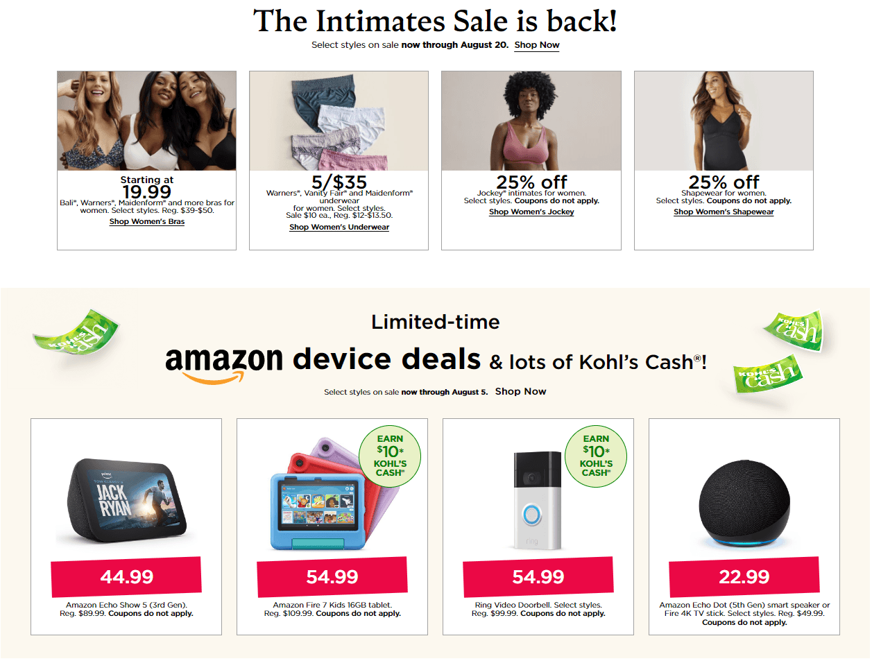 Kohl's Coupon Ad Until Aug 08, 2023