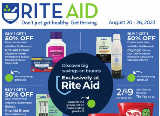 Rite Aid Weekly Ad Aug 20 – Aug 26, 2023