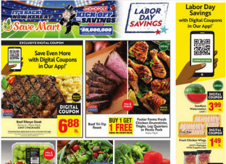 Save Mart Supermarkets Weekly Ad Aug 30 – Sep 05, 2023 (Labor’s Day Promotion Included)