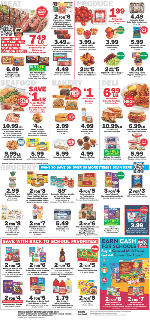 Schnucks Weekly Ad Aug 23 Aug 29, 2023 (Labor Day Promotion Included)