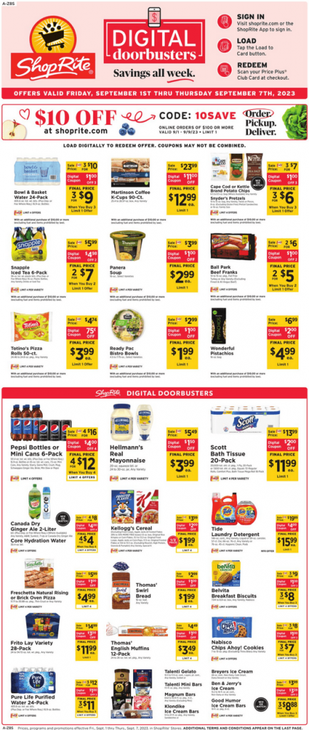 ShopRite Weekly Ad Sep 01 – Sep 07, 2023 (Labor Day Promotion Included)