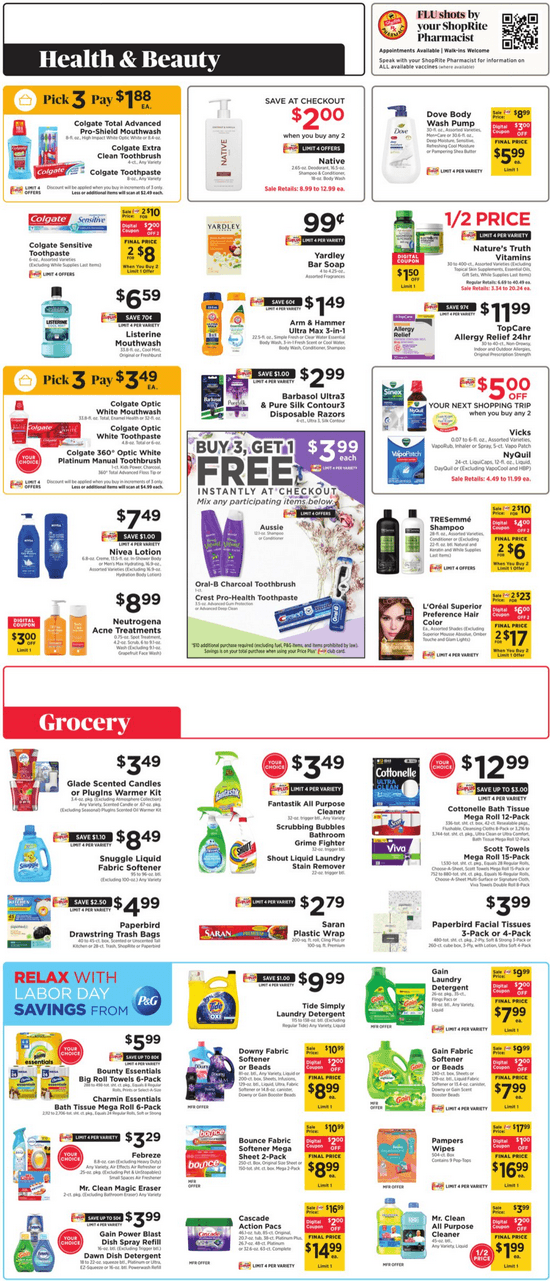 ShopRite Weekly Ad Sep 01 Sep 07, 2023 (Labor Day Promotion Included)