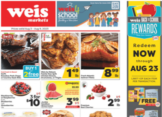 Weis Markets Weekly Ad Aug 03 – Aug 09, 2023