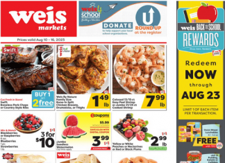 Weis Markets Weekly Ad Aug 10 – Aug 16, 2023