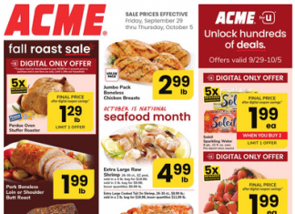 ACME Weekly Ad Sep 29 – Oct 05, 2023