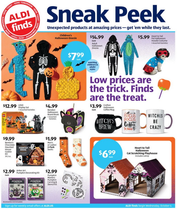 ALDI Sneak Peak In-Store Ad Oct 04 – Oct 10, 2023 (Halloween Promotion