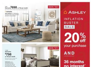 Ashley Furniture HomeStore Inflation Buster Sale Sep 12 – Sep 26, 2023
