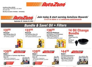 AutoZone Monthly Ad Sep 19 – Oct 16, 2023