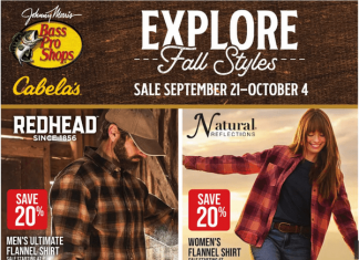 Bass Pro Shops Fall Styles Sale Sep 21 – Oct 04, 2023